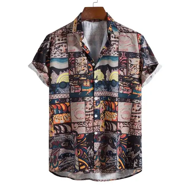 camisa estampada design ocaso