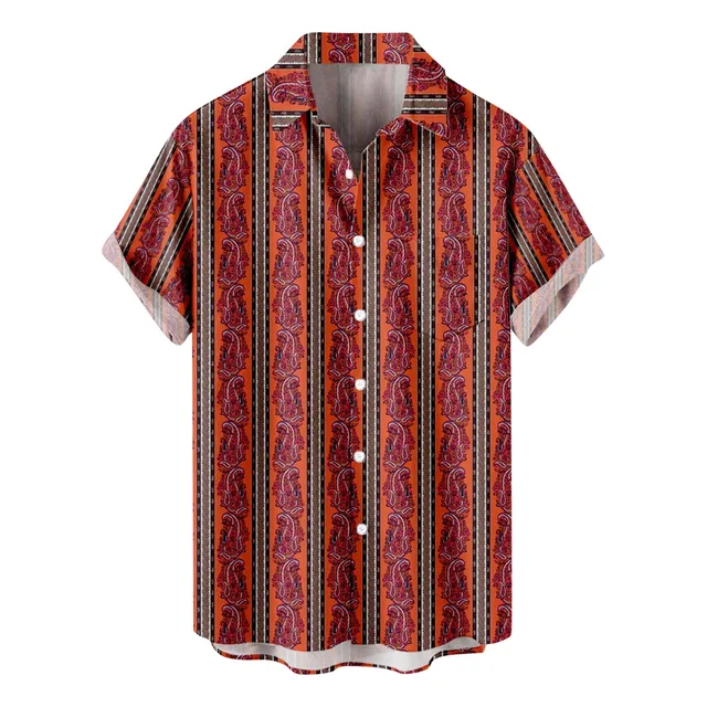 camisa estampada rayas y microbios