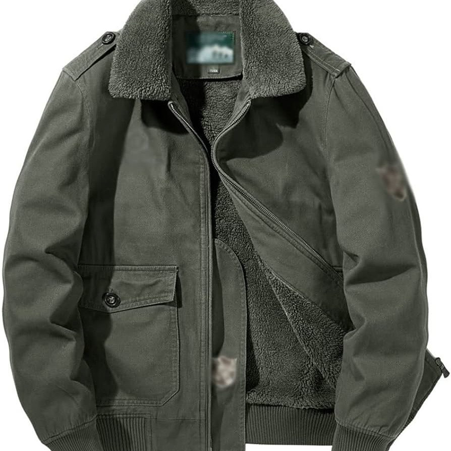 chaqueta aviador verde