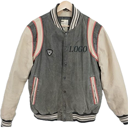 varsity chaqueta blanca